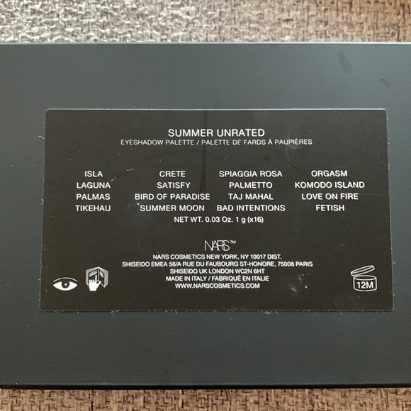 Nars Summer Unrated Eyeshadow Palette - Picture 8 of 11